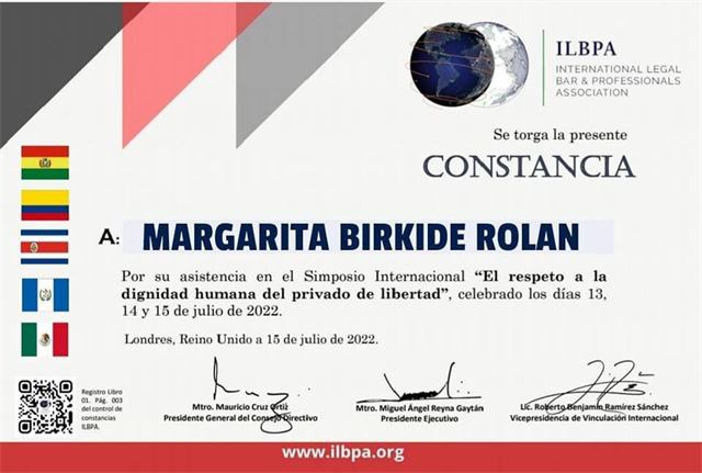 ILBPA · Consejera intercontinental
